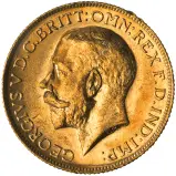 1922 Gold Sovereign George V Perth obverse