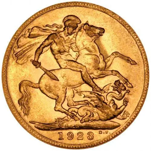 1923 Gold Sovereign George V Perth 21773
