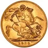 1923 Gold Sovereign George V Perth