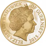 2015 Guernsey Reflections of a Reign Gold Proof £10 Coin Obverse