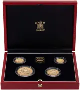 1998 Gold Proof Sovereign Elizabeth II 4 Coin Set