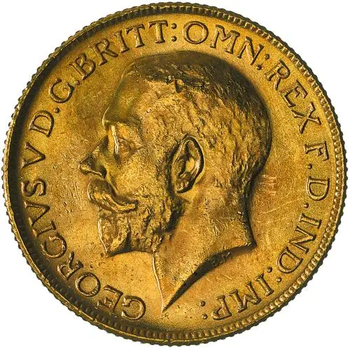 1928 Gold Sovereign George V South Africa obverse