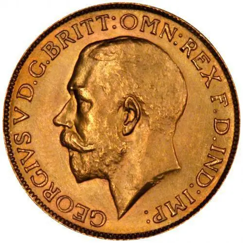 1928 Gold Sovereign George V Perth 25347