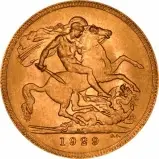 1929 Gold Sovereign George V South Africa