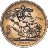 1966 Gold Full Sovereign Elizabeth II Royal Mint