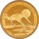 2015 Gold 1 oz Kangaroo Nugget $100 Perth Mint Bullion Coin