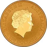 2015 1 oz Gold Coin Kangaroo Nugget Bullion 22453