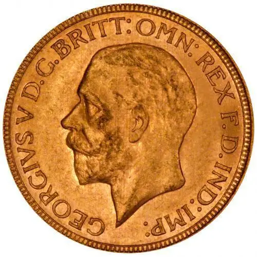 1930 Gold Full Sovereign George V South Africa 22517
