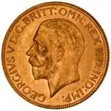 1930 Gold Full Sovereign George V South Africa 22517