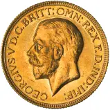 1930 Gold Full Sovereign George V Perth obverse