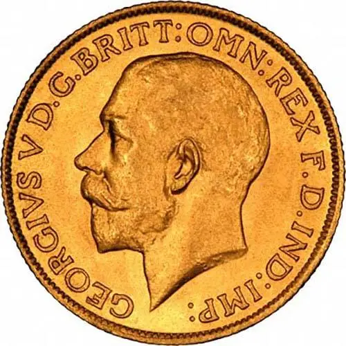 1927 Gold Sovereign George V South Africa 22851