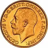1927 Gold Sovereign George V South Africa 22851