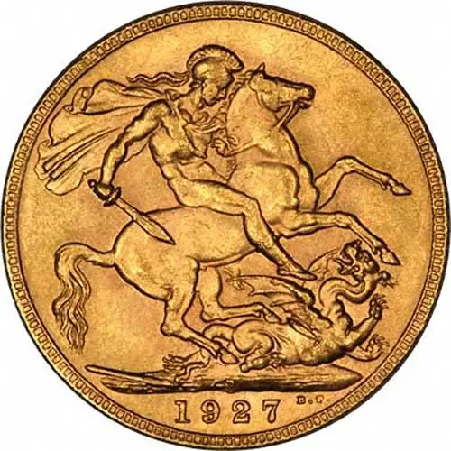 1927 Gold Sovereign George V Perth 21912