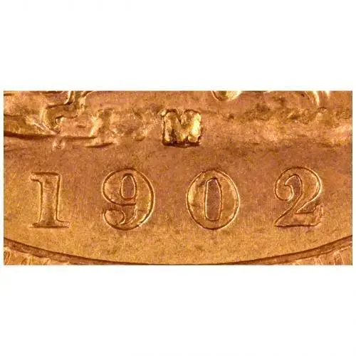 1902 Gold Sovereign Edward VII Melbourne 25378