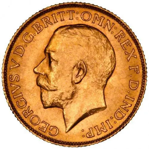1925 Gold Sovereign George V South Africa Obverse