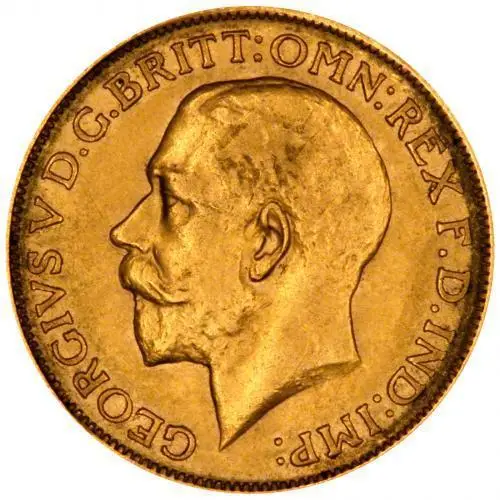 1917 Gold Sovereign George V Sydney 24720