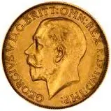 1917 Gold Sovereign George V Sydney 24720