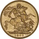 1903 Gold Sovereign Edward VII Perth