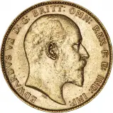 1904 Gold Sovereign Edward VII London Obverse aVF