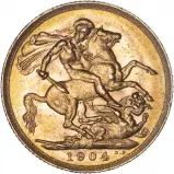 1904 Gold Sovereign Edward VII Melbourne
