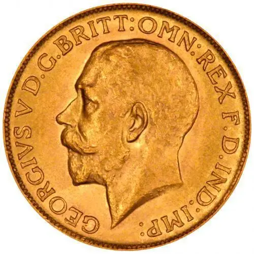 1915 Gold Sovereign George V London 23008