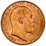 1907 Gold Sovereign Edward VII Melbourne 21790