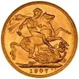 1907 Gold Sovereign Edward VII Melbourne