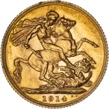 1914 Gold Sovereign George V London