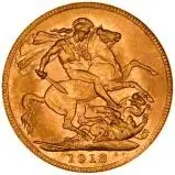 1913 Gold Sovereign George V Perth