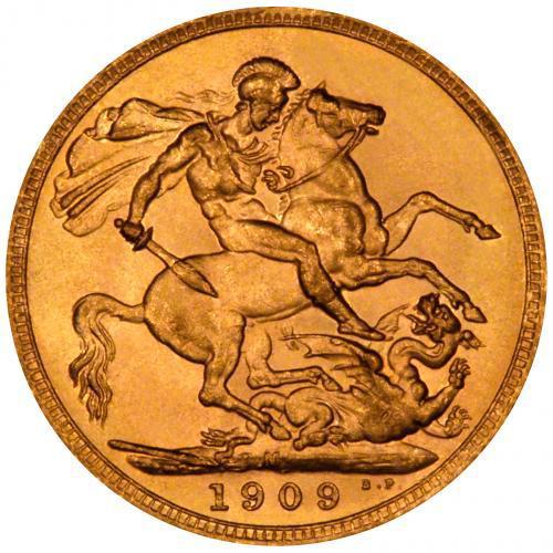 1909 Gold Sovereign Edward VII | Melbourne Mint | Chard