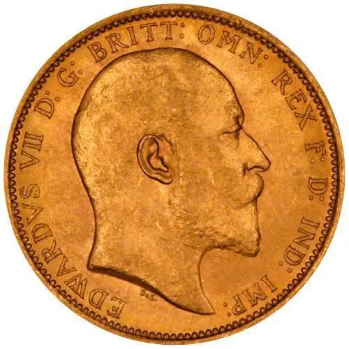 1909 Gold Sovereign Edward VII Sydney 21705