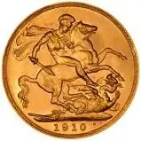 1910 Gold Sovereign Edward VII London