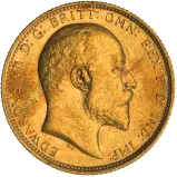 1910 Gold Sovereign Edward VII Sydney obverse king edward