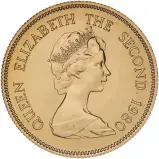 1980 Gold Proof Lunar Year of the Monkey  Coin Single Hong Kong $1000 Obverse