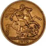 1874 Gold Graded Full Sovereign Victoria Young Head St George  Coin Single Collectable Australia Sydney Mint