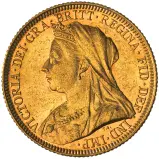 1894 Gold Sovereign Victoria Old Head Melbourne obverse new