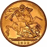 1893 Gold Sovereign Victoria Jubilee Head Sydney