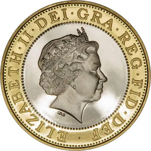 2002 Base Metal Proof Commonwealth Four Coin £2 Set Obverse