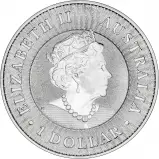 2019 1 oz Silver Coin Kangaroo Perth Mint Bullion Obverse