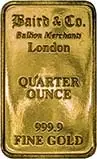 0.25 oz Gold Bar Our Choice - Pre-Owned