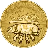 2019 1 oz Gold Coin Lunar Year of the Pig Royal Mint Bullion