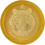 2010 Year of the Tiger Perth Mint Lunar 1 oz Gold Bullion Coin