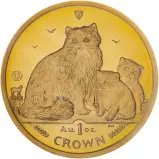2007 Manx Ragdoll Cat 1 oz Gold Bullion Coin