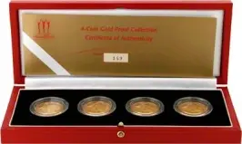2002 Gold Proof Commonwealth Games £2 4 Coin Sets 