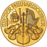 1990 1 oz Gold Philharmonic Bullion Coin