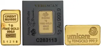1g Gold Bar Our Choice - Pre-Owned