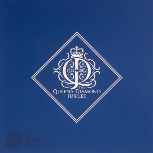 2012 Queen Elizabeth II Diamond Jubilee Gold Proof £5 Coin Outer Box