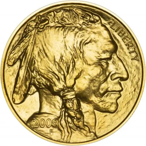 2009 Gold 1 Ounce Buffalo Coin Single United States of America obverse