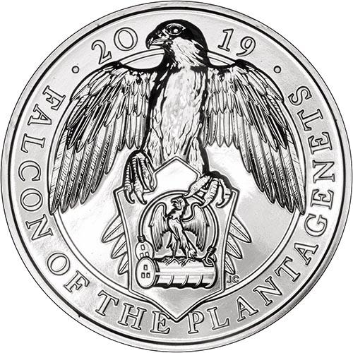 2019 Queen's Beasts - Falcon of the Plantagenets £5 BU Coin