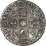 1723 George I Sixpence Die Crack gVF/aEF